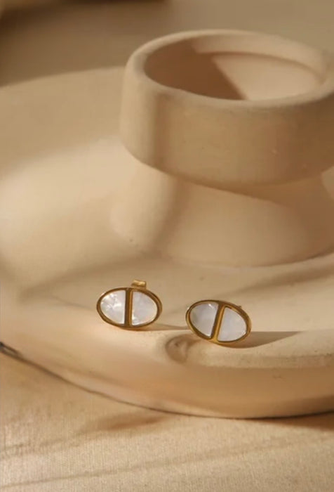 Boucle d’oreille Épure Ovale