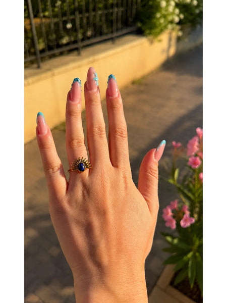 Bague Lumière Bleue — bague femme en acier inoxydable MACA