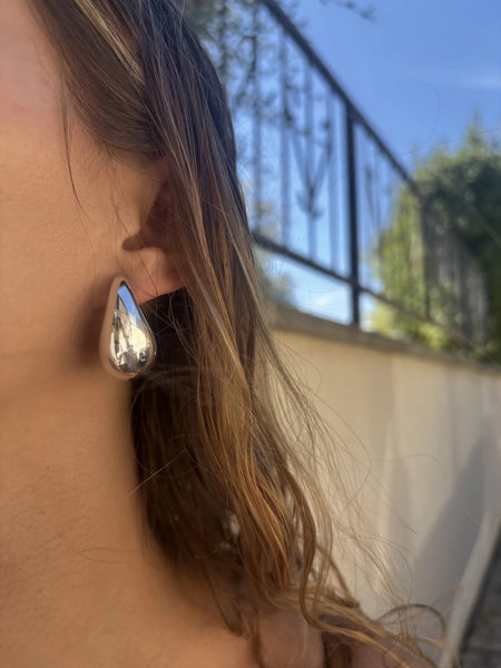 Boucles d'Oreilles Goutte Miroir — boucles d'oreilles femme en acier inoxydable MACA