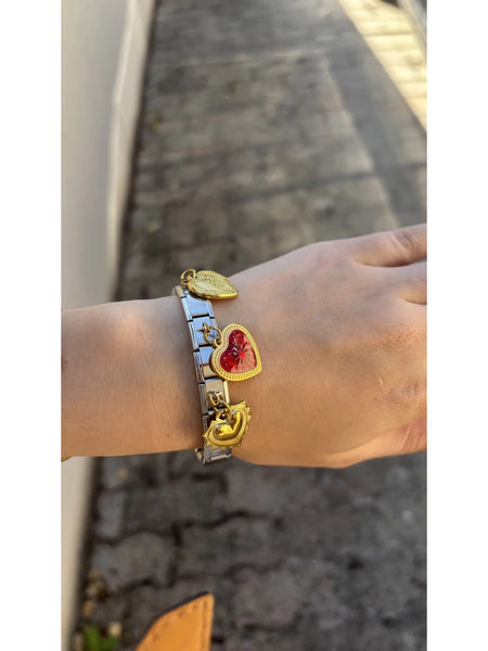 Bracelet Nuance Rouge — bracelet femme en acier inoxydable MACA