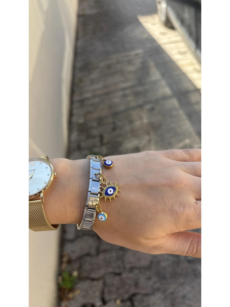 Bracelet Œil Bleu — bracelet femme en acier inoxydable MACA