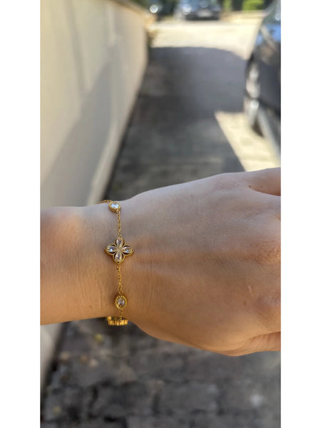 Bracelet Trèfle Lumière — bracelet femme en acier inoxydable MACA