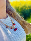 Collier Cerise Passion — collier femme en acier inoxydable MACA