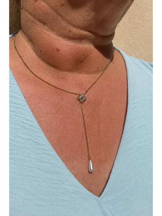 Collier Éclat Perlé — collier femme en acier inoxydable MACA