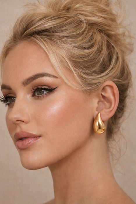 Boucle d’oreille Goutte Dorée