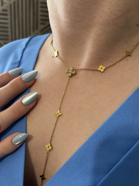 Collier Élégance Florale — collier femme en acier inoxydable MACA